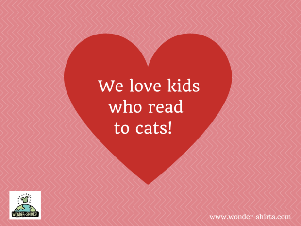 We love kids who read to cats!